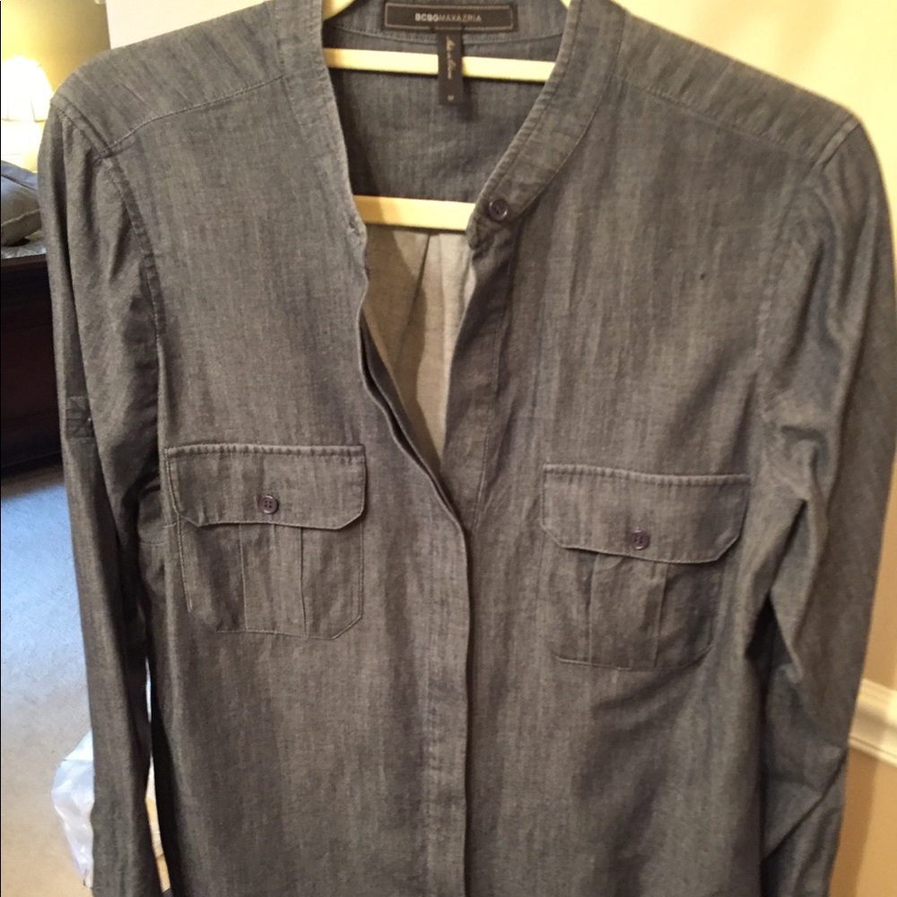 Denim button down by BCBG Max Azria